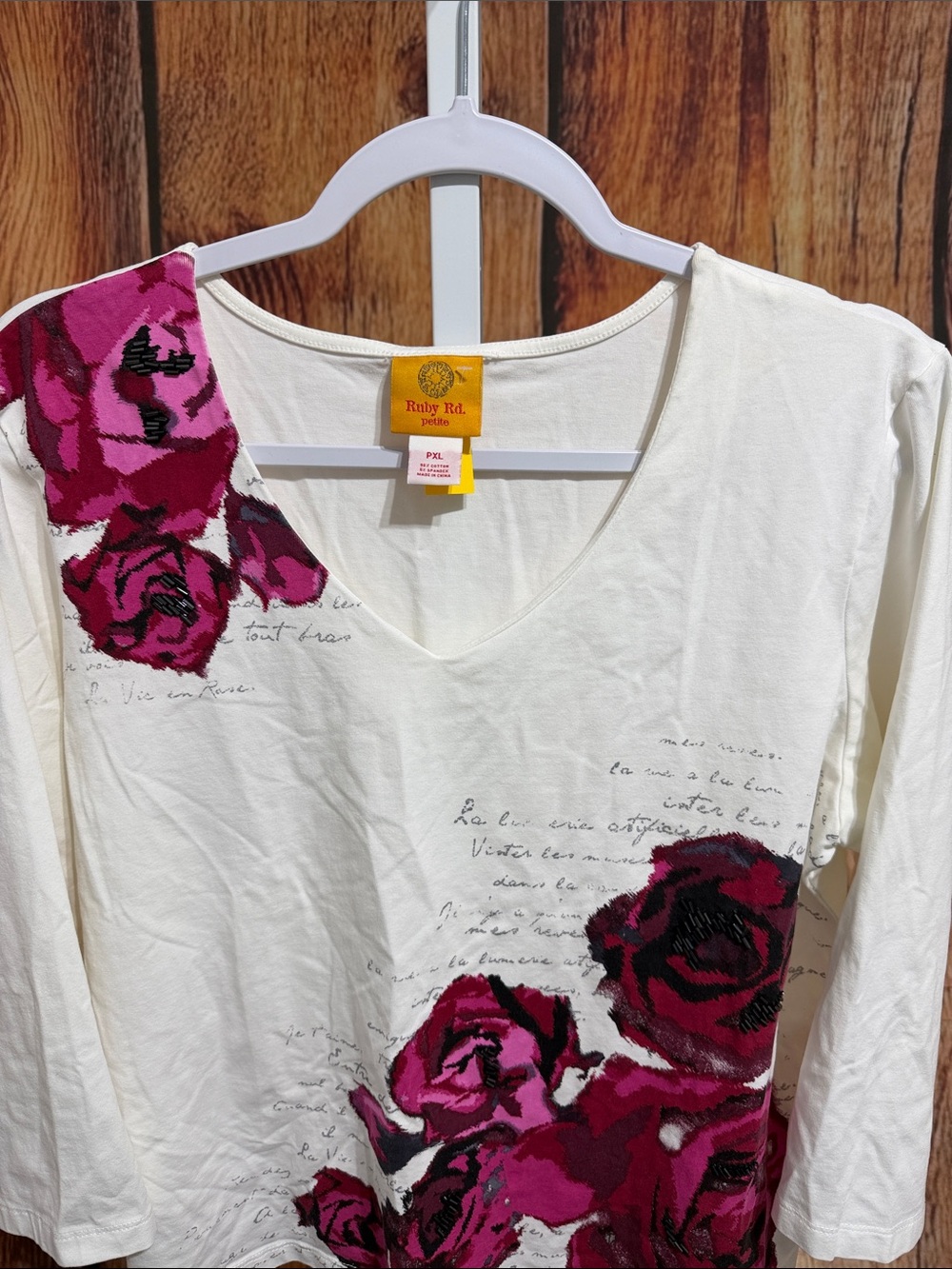 Ruby Rd. Beaded Top Size PXL - Picture 2 of 4